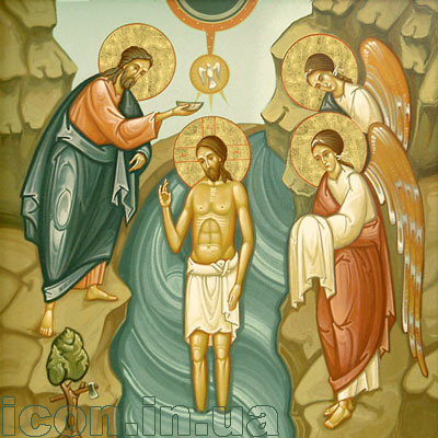 Богоявлення Господнє — писана ікона, МДФ, акрил, 2004 р.