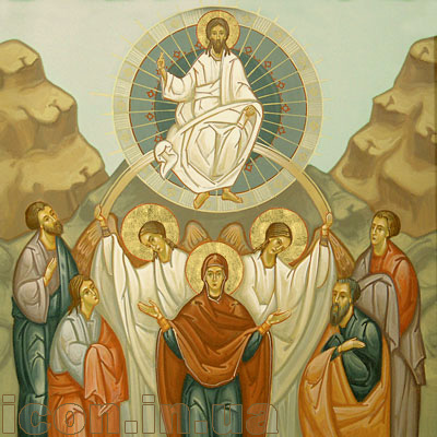 Вознесіння Господнє — писана ікона, МДФ, акрил, 2004 р.