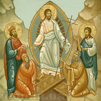 Зішестя в Ад — писана ікона, МДФ, акрил
